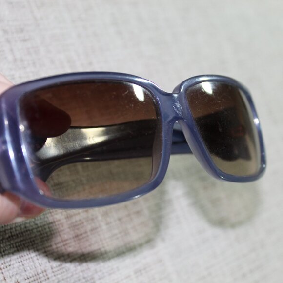 Prada Milano Top Gradient SPR 16L 57[]15 Translucent Blue Frames with Brown Lens - Picture 7 of 8